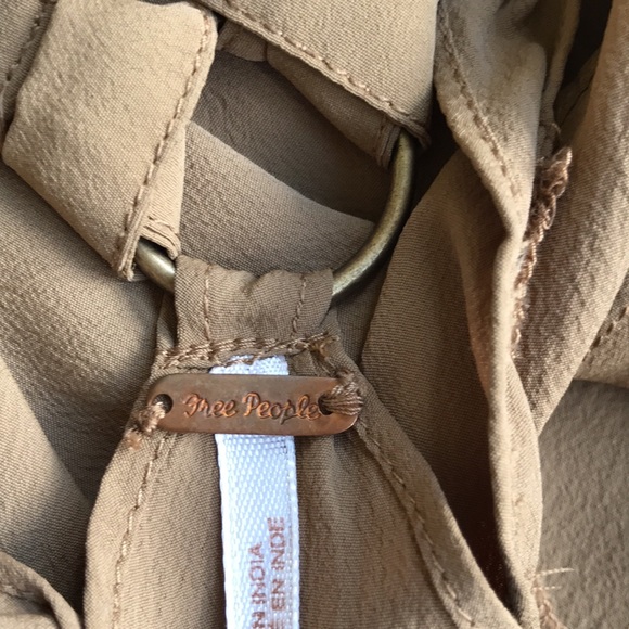 Free People Sleeveless Tunic with Decorative Ring Cut Out Design in Front & Back - Picture 9 of 10